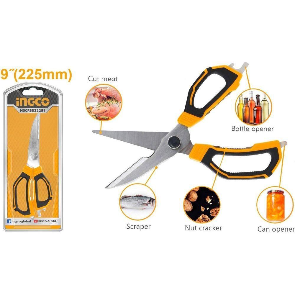 Ingco HSCRS822251 Kitchen Scissors 225mm (9 Ingco HSCRS822251 Kitchen Scissors 225mm (9